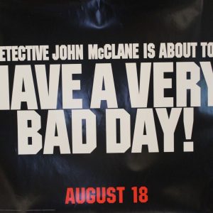 Die Hard with a Vengeance original vintage teaser movie poster 30x40 inch 1990