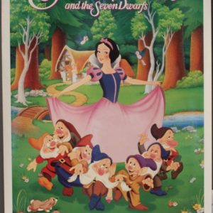 Snow White and the Seven Dwarfs original vintage 27x40 inch 1993 movie poster